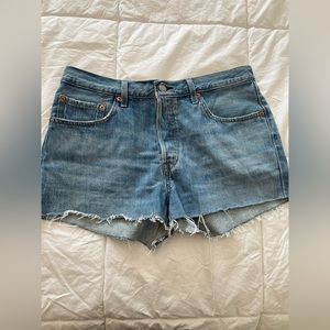 Lenox raw hem demon shorts